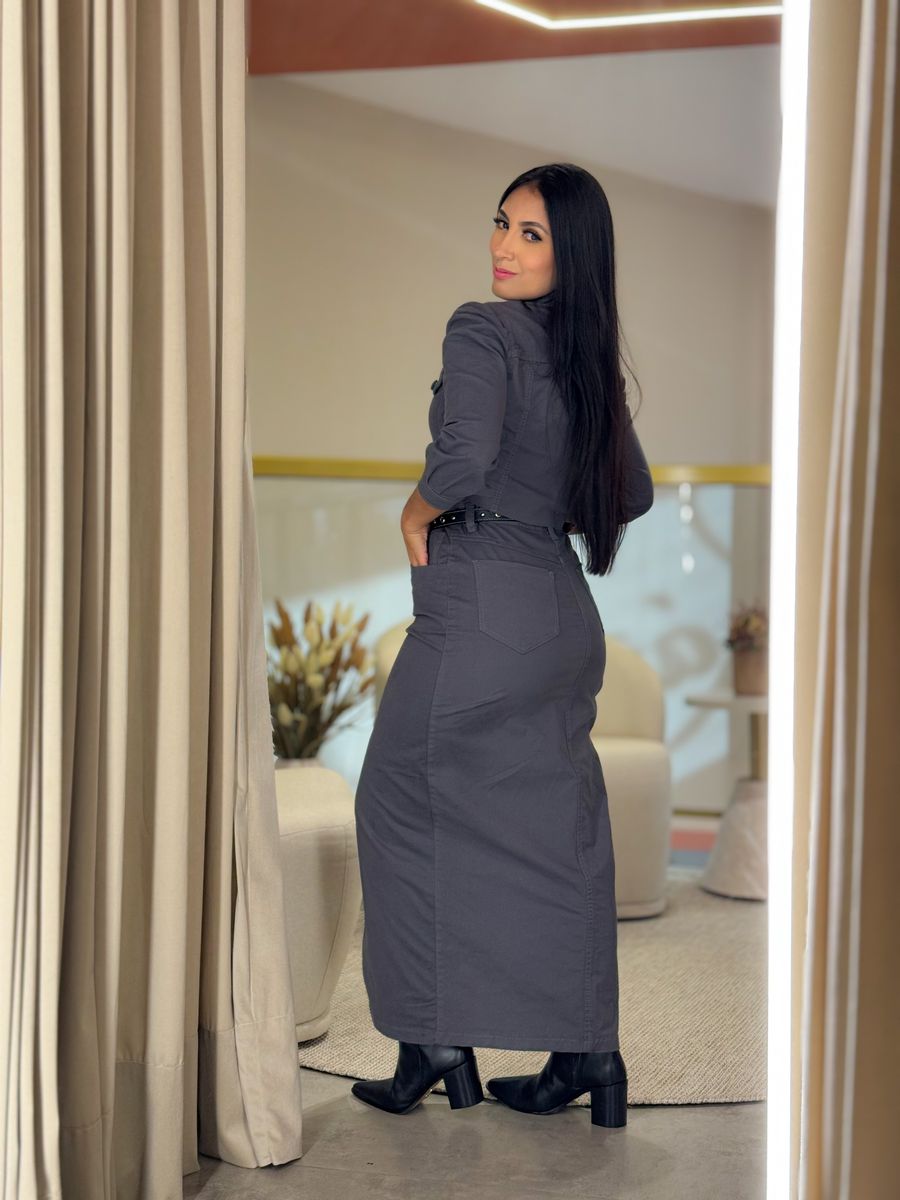 Jaqueta Nathy Jeans Cinza