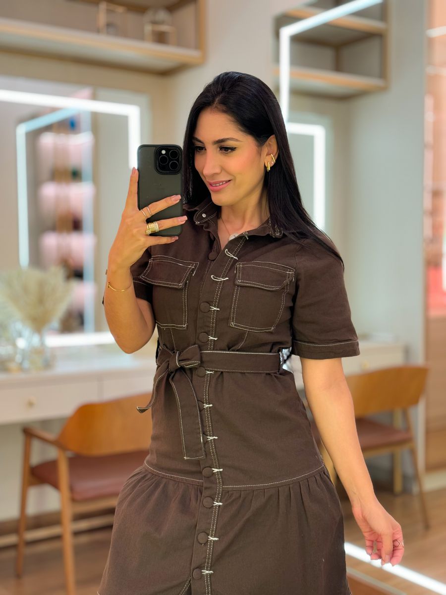 Vestido Amanda Marrom