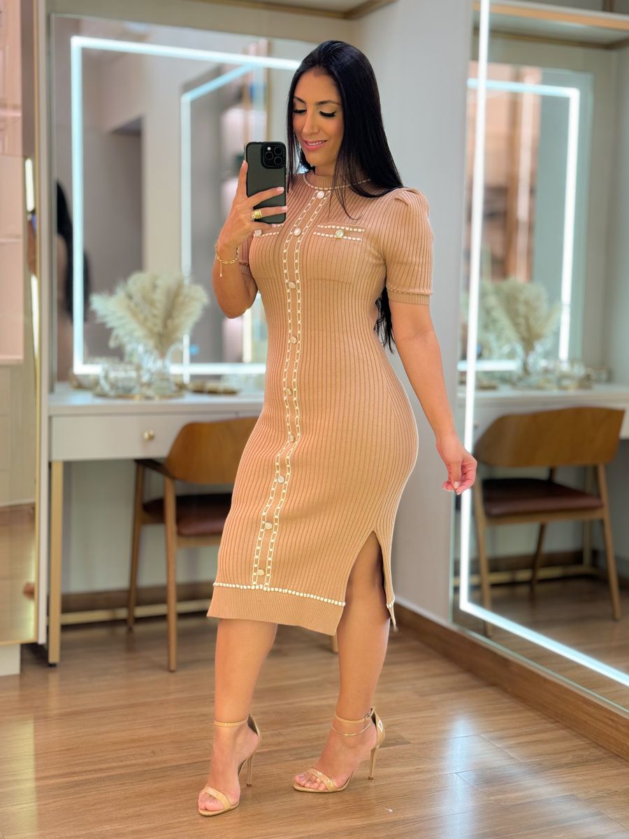 Vestido Juliene Tricot Nude