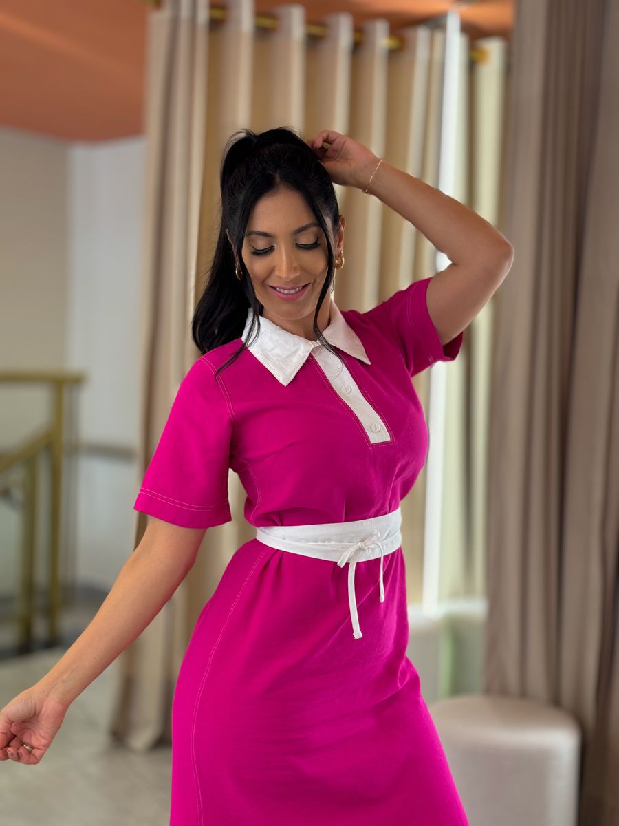 Vestido Adriana Fucsia