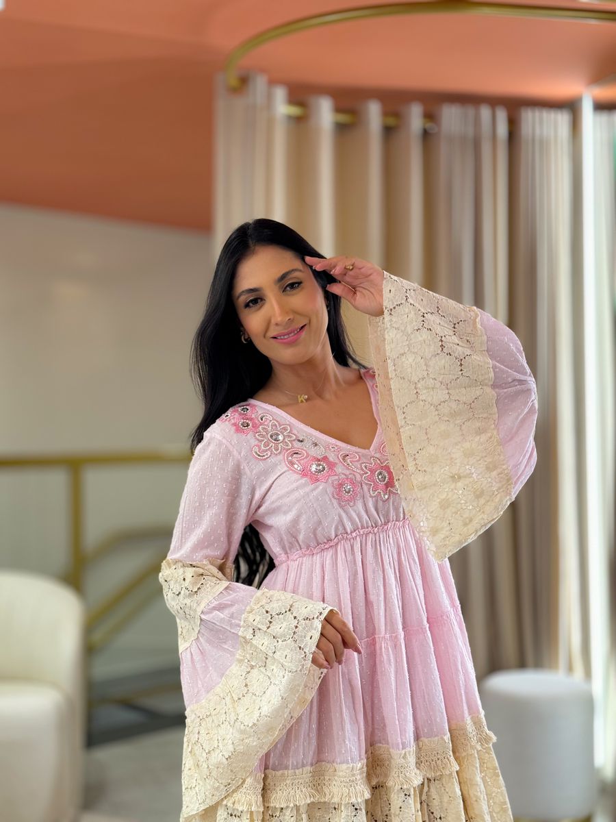 Vestido Andressa Rosa Bebe