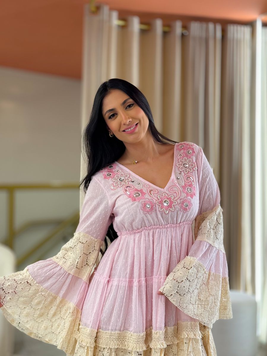 Vestido Andressa Rosa Bebe