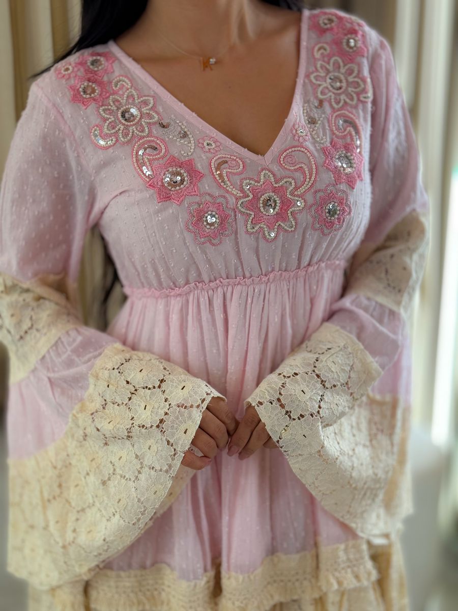 Vestido Andressa Rosa Bebe