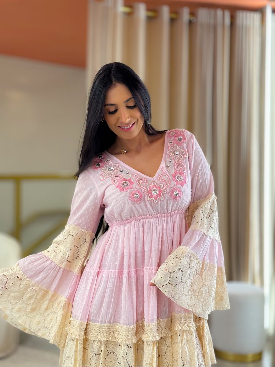 Vestido Andressa Rosa Bebe