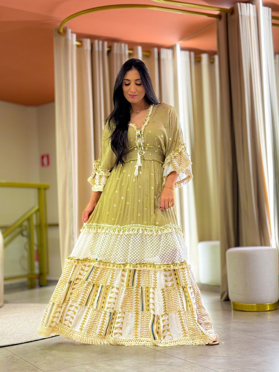 Vestido Marcela Verde Oliva