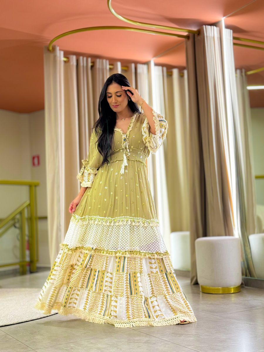 Vestido Marcela Verde Oliva