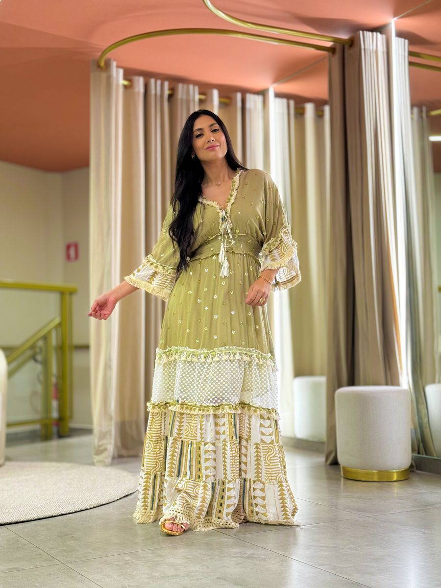 Vestido Marcela Verde Oliva