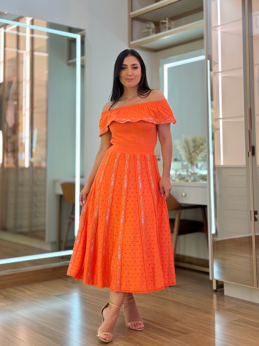Vestido Debora Laranja