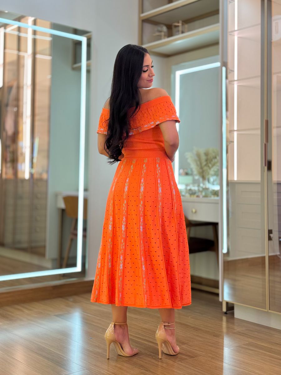 Vestido Debora Laranja