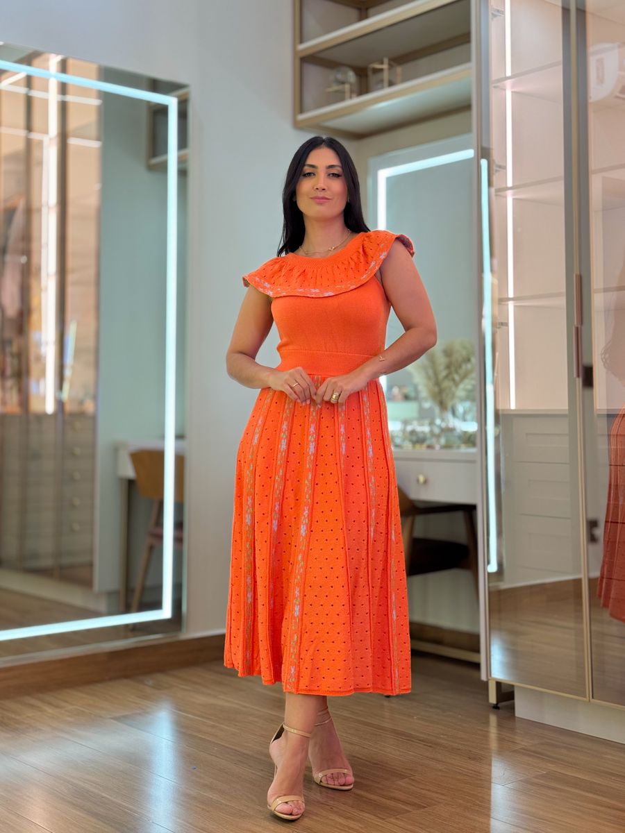 Vestido Debora Laranja