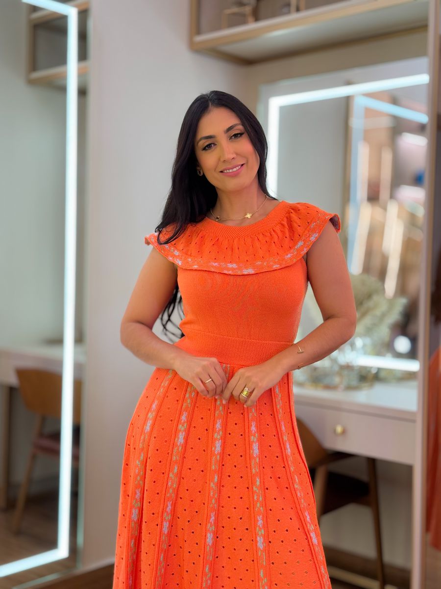 Vestido Debora Laranja