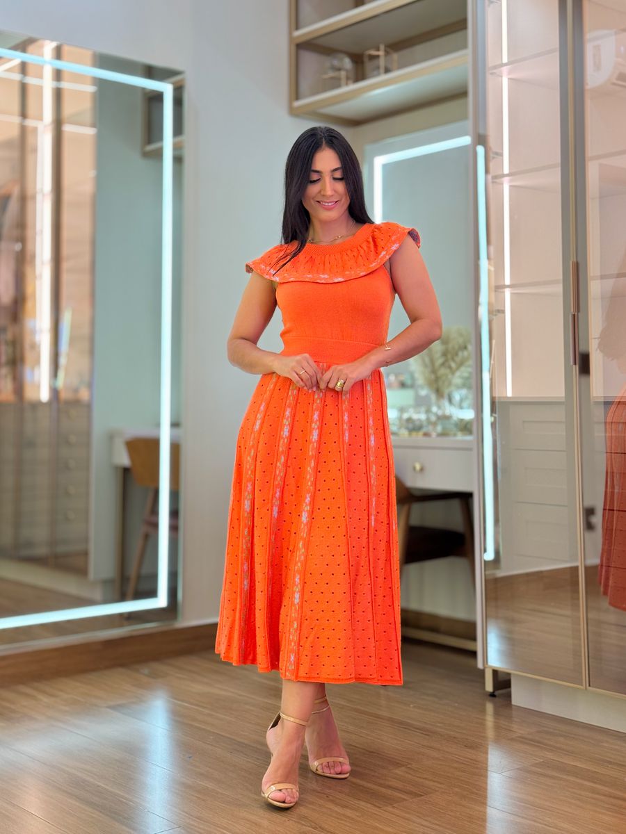 Vestido Debora Laranja