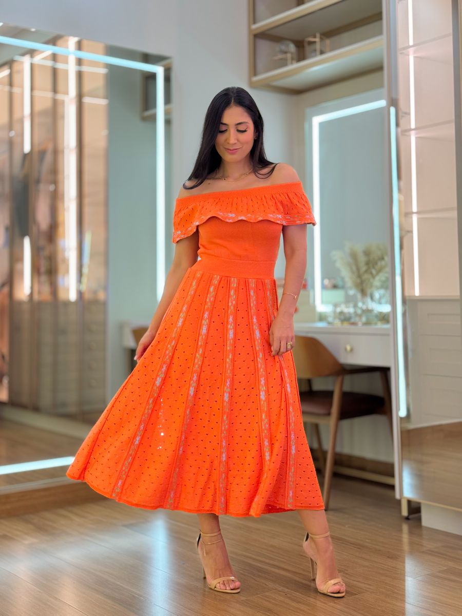 Vestido Debora Laranja