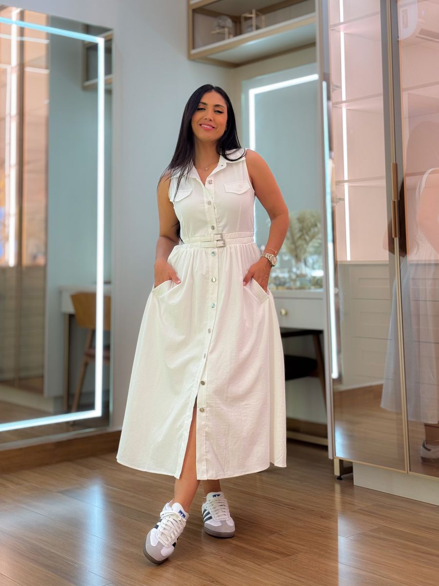 Vestido Karina Branco