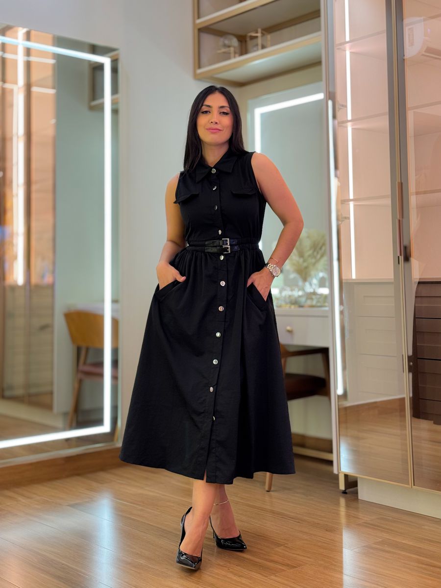 Vestido Karina Preto