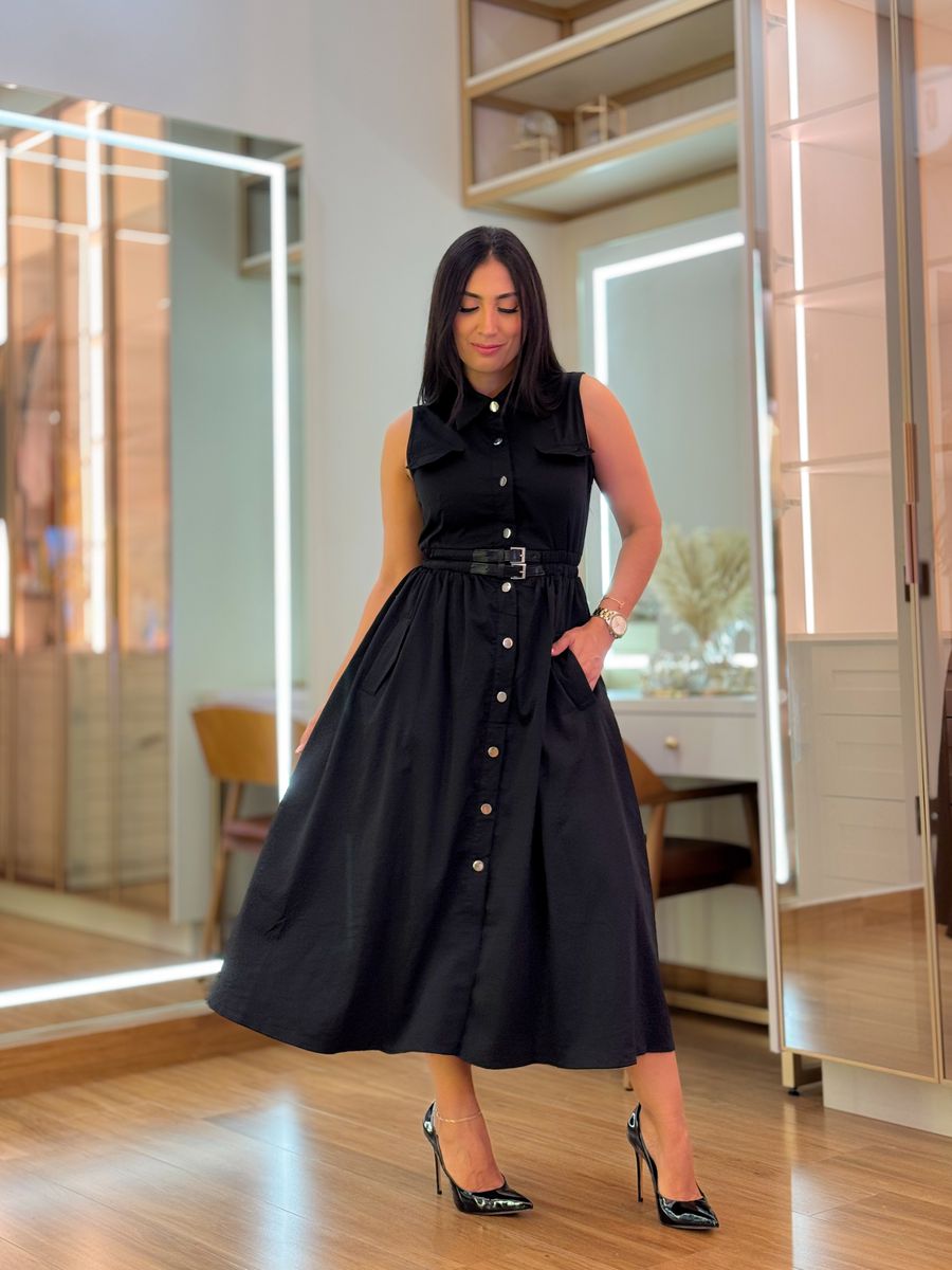 Vestido Karina Preto