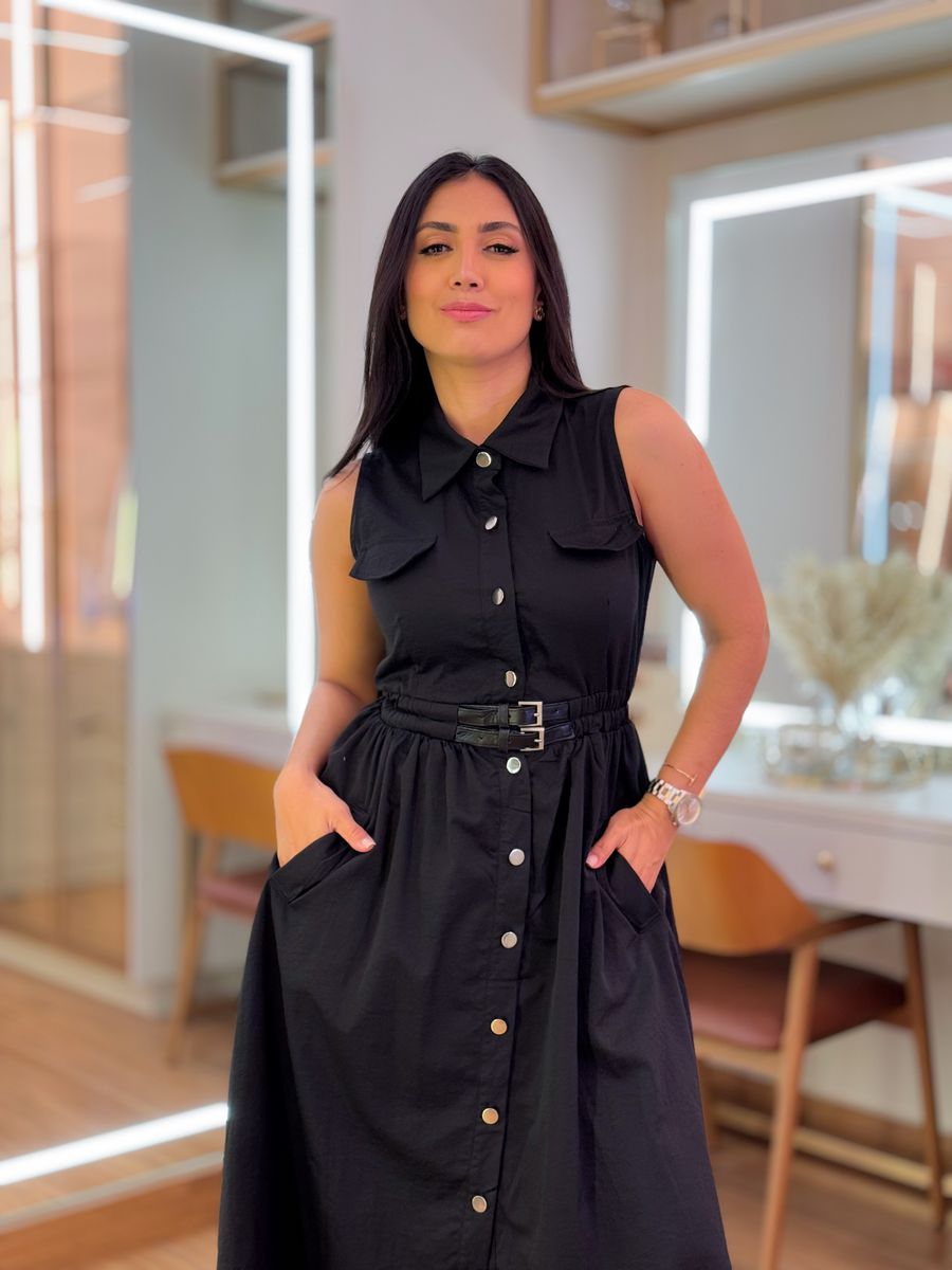 Vestido Karina Preto