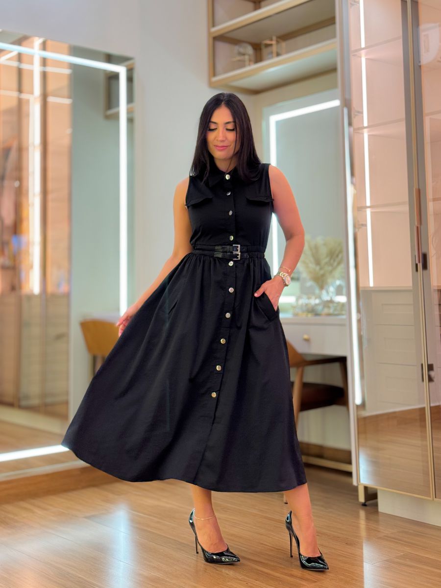 Vestido Karina Preto