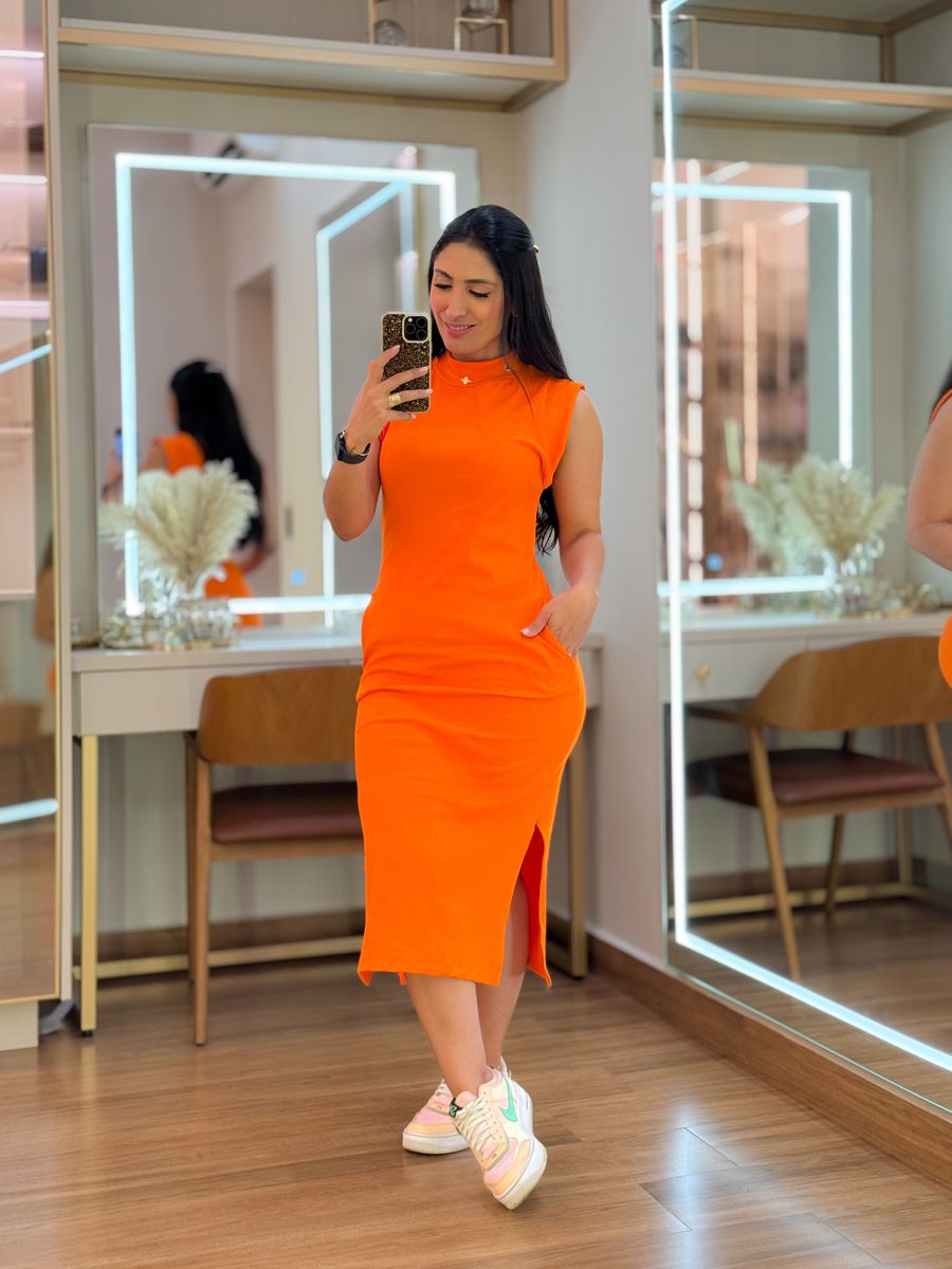 Vestido Isis Laranja