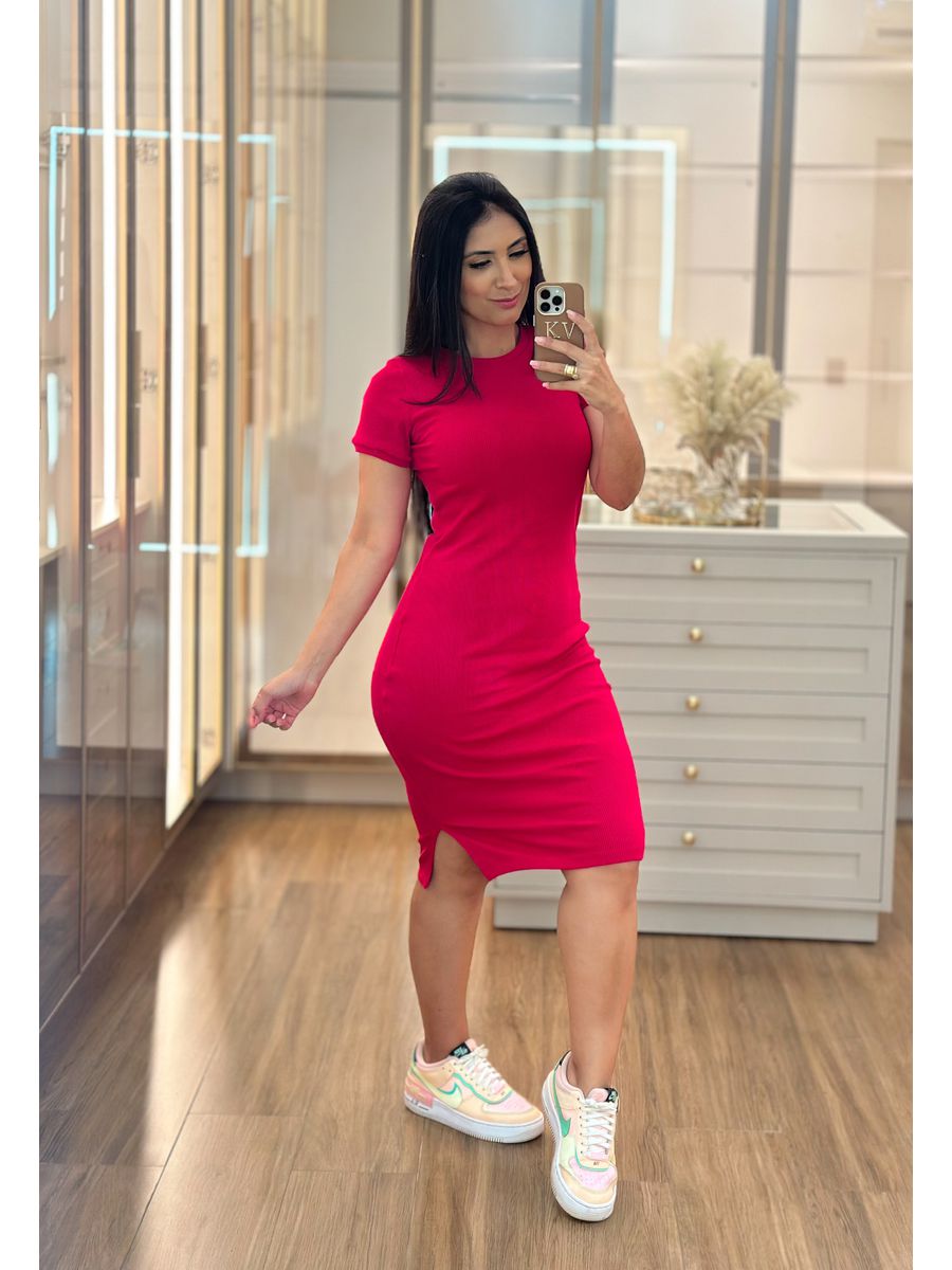 Vestido Tubinho Pink