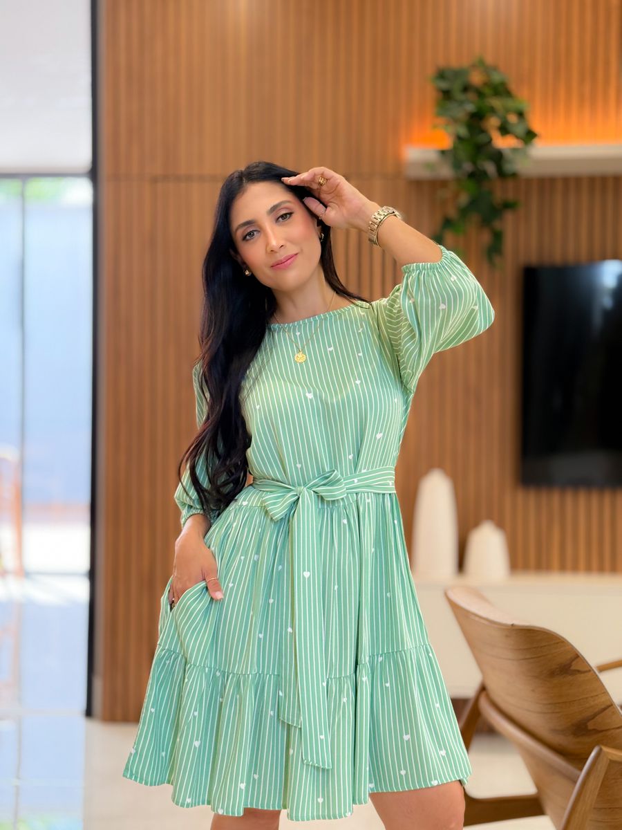 Vestido Antonela Verde