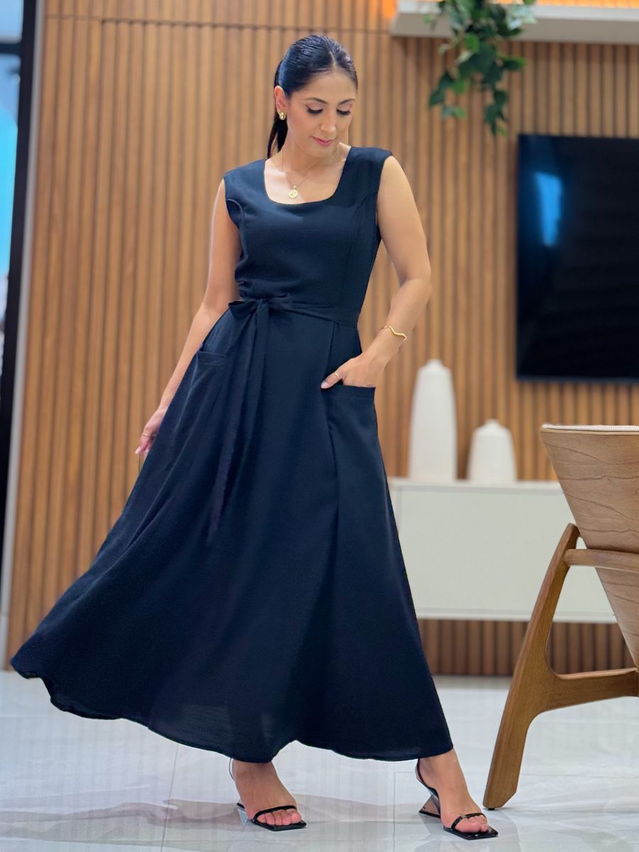 Vestido Carolina Preto