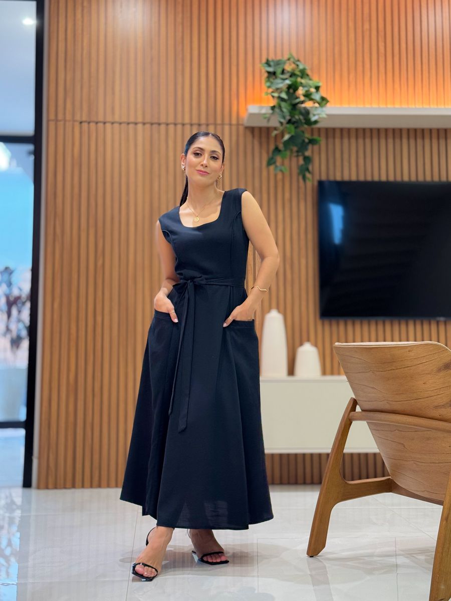 Vestido Carolina Preto