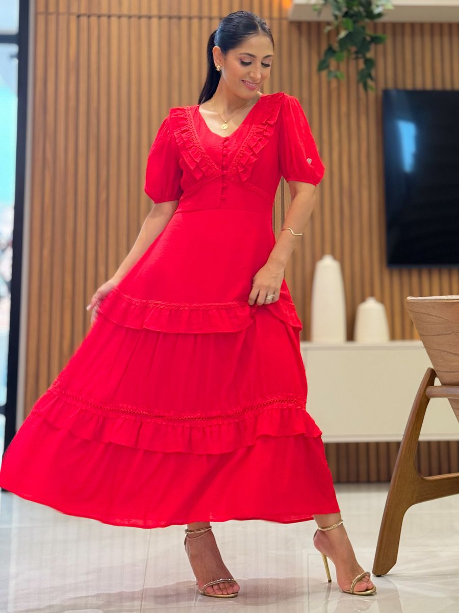 Vestido Karla Vermelho