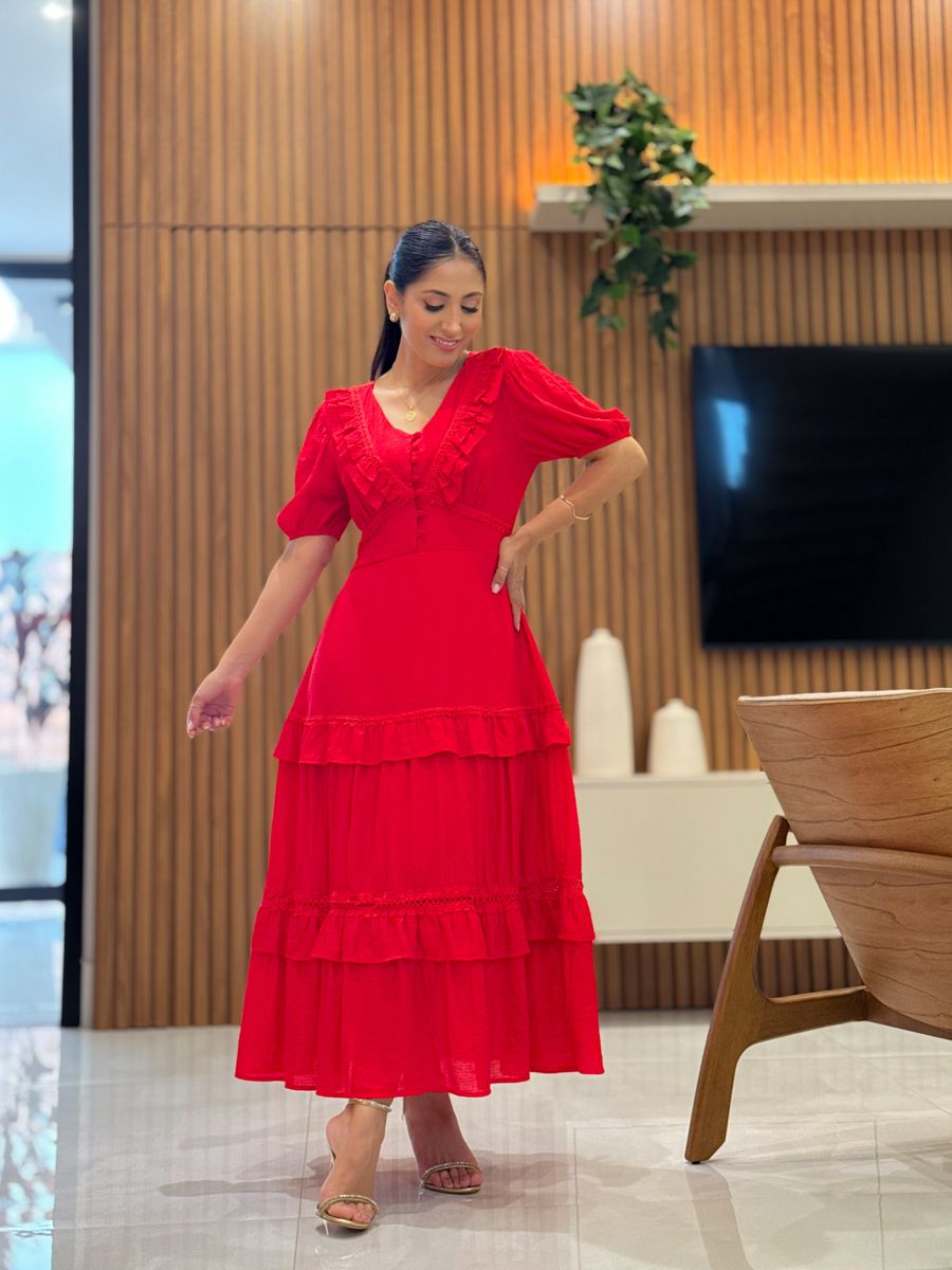 Vestido Karla Vermelho