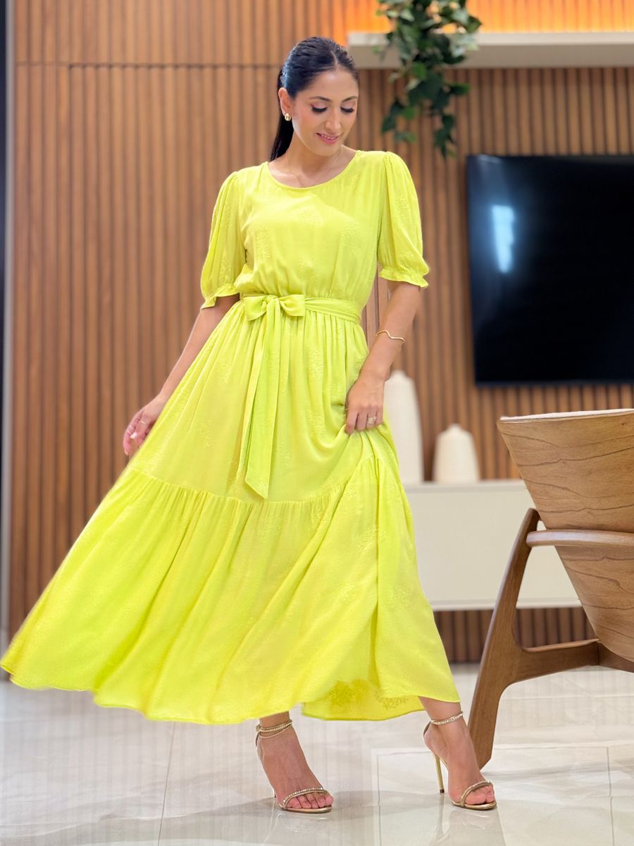 Vestido Zara Verde Pistache