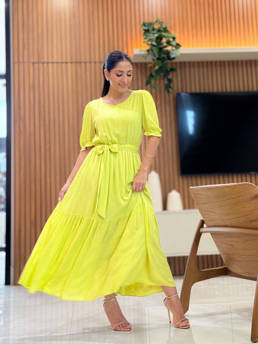 Vestido Zara Verde Pistache