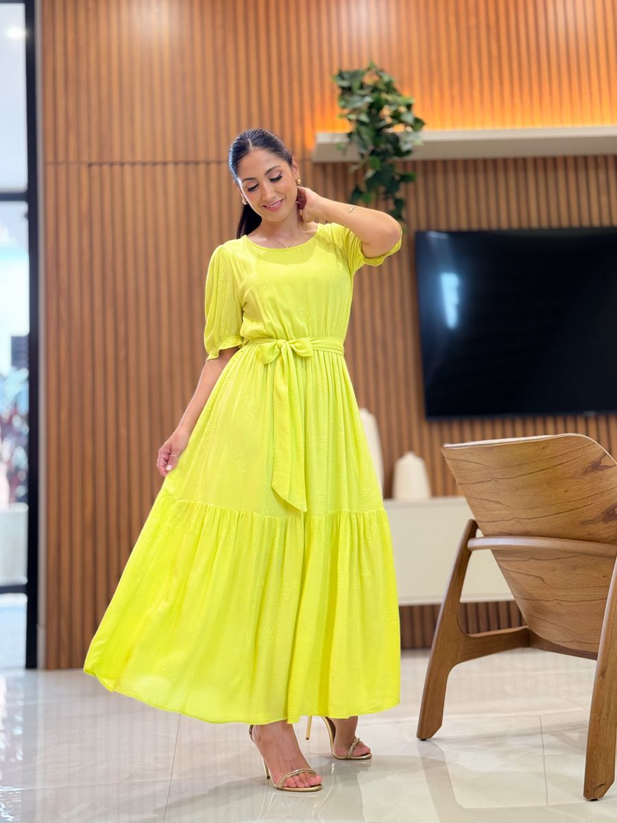 Vestido Zara Verde Pistache