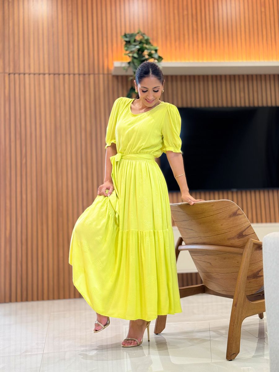 Vestido Zara Verde Pistache