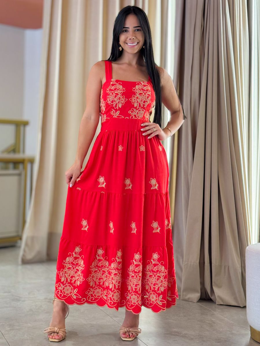 Vestido Teodora Vermelho