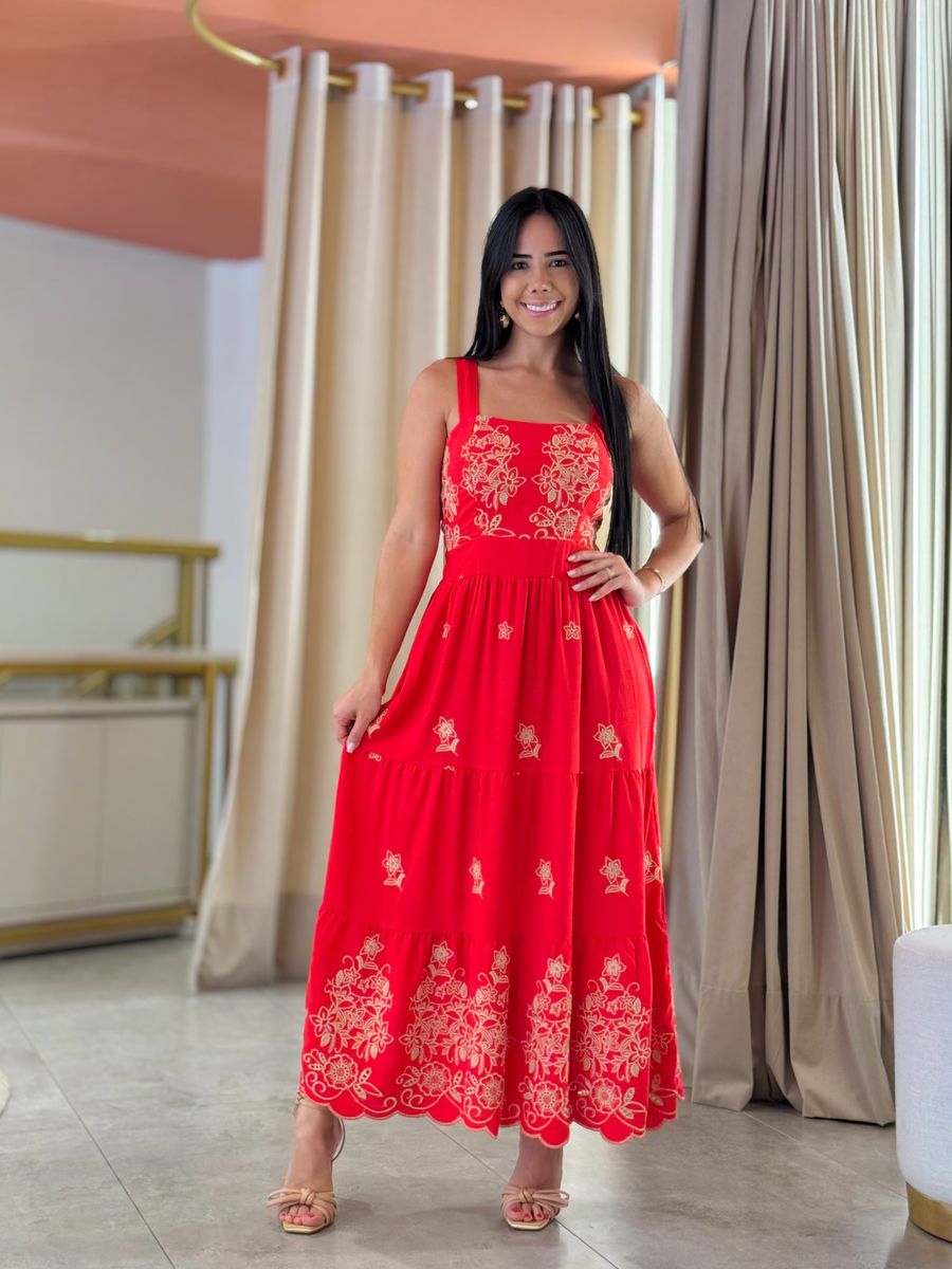 Vestido Teodora Vermelho