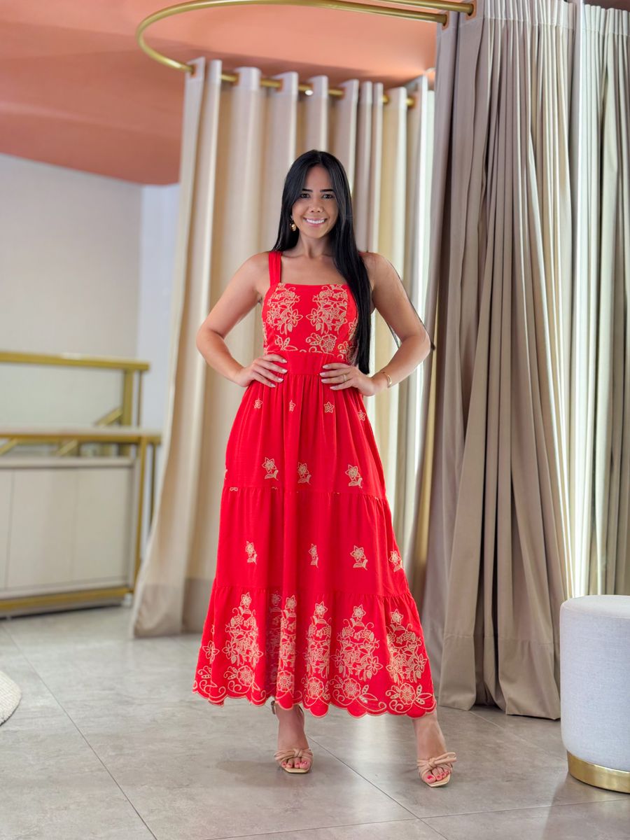 Vestido Teodora Vermelho