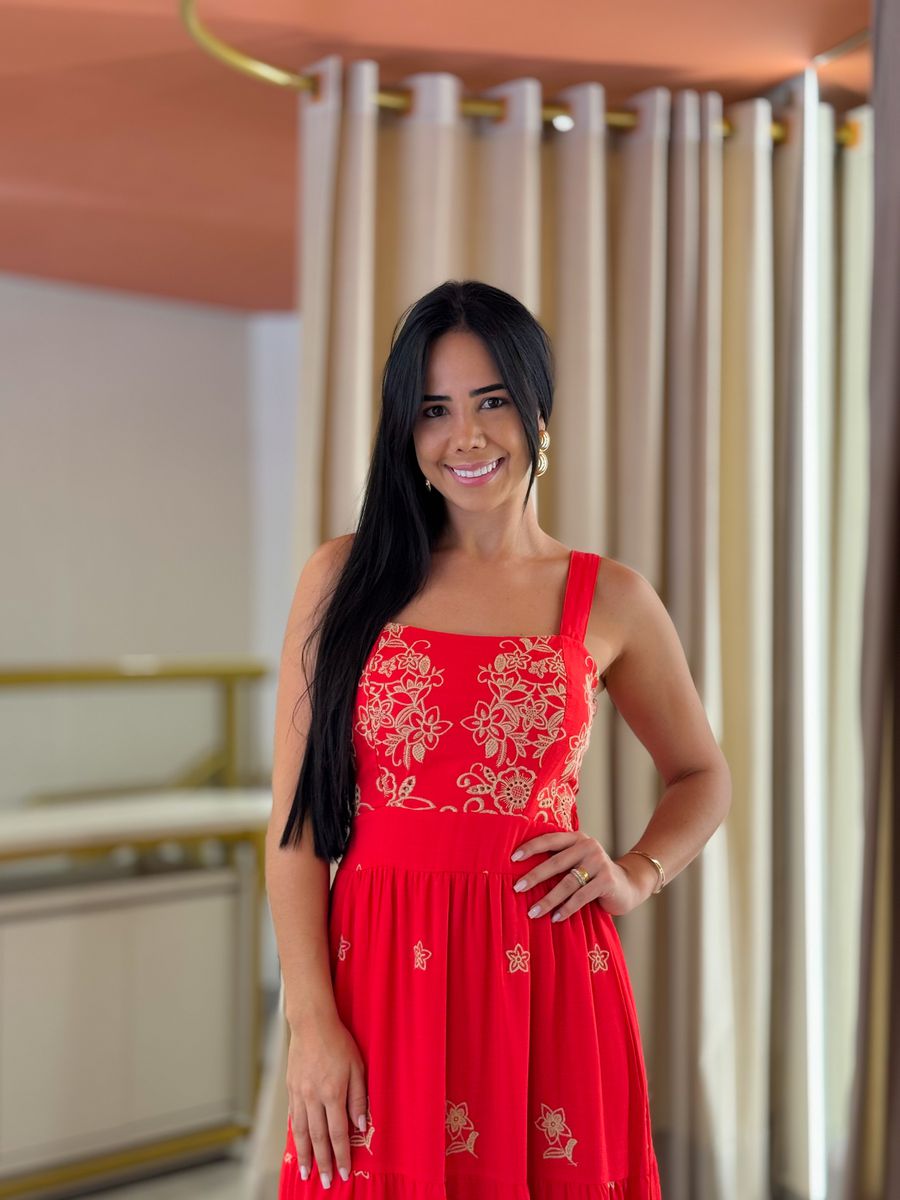 Vestido Teodora Vermelho