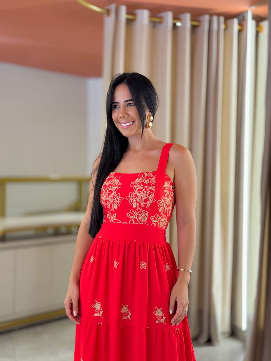 Vestido Teodora Vermelho