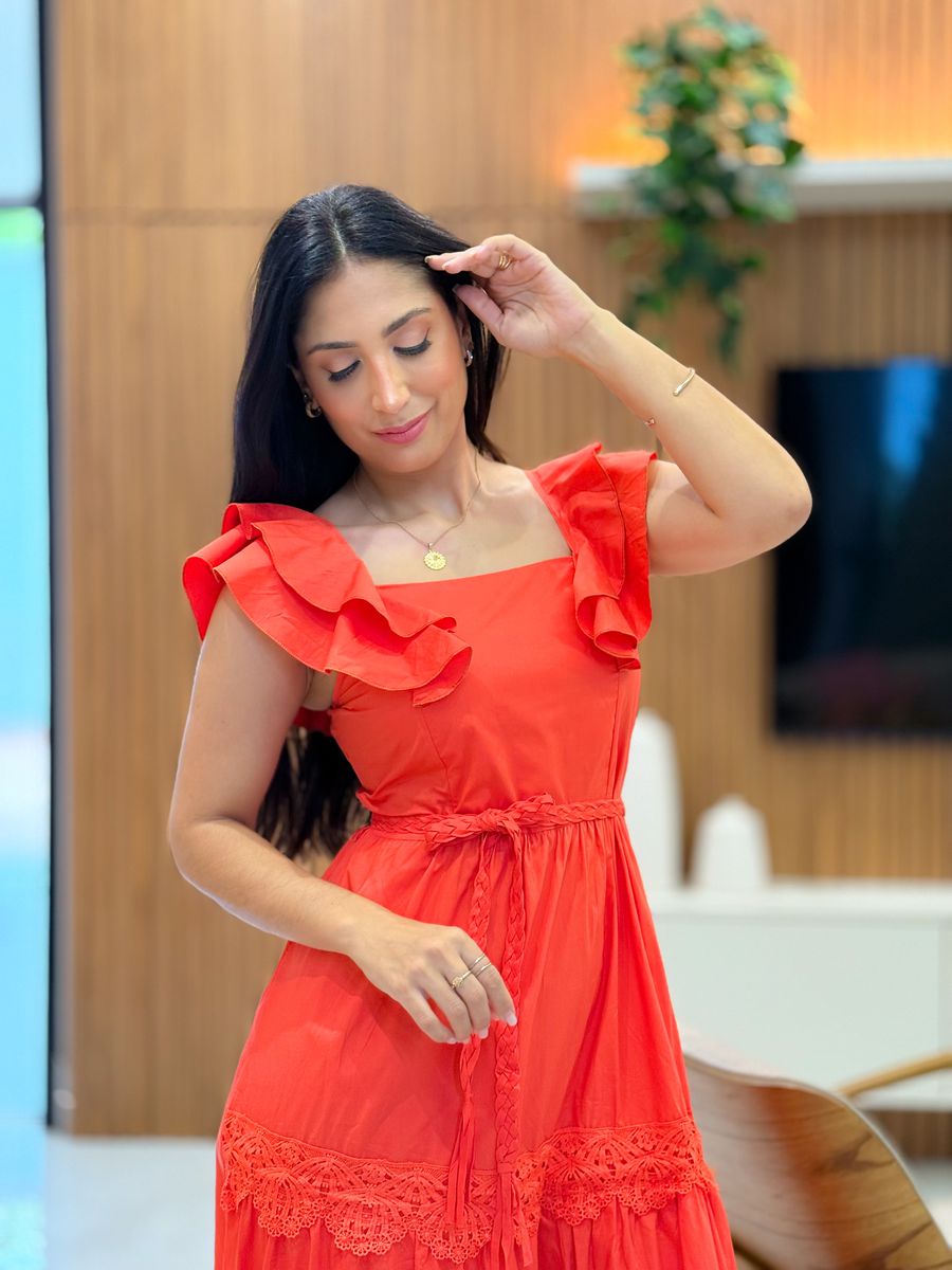 Vestido Barbara Laranja