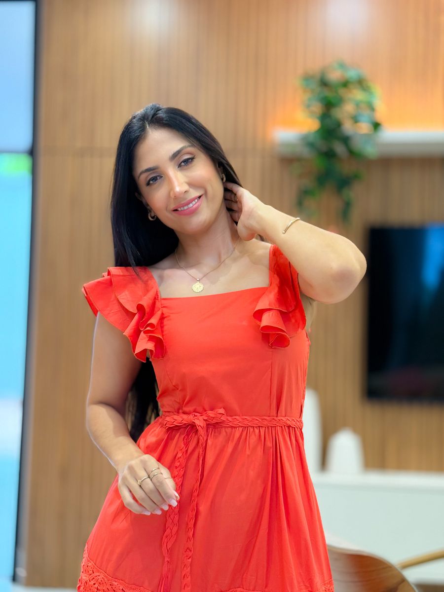 Vestido Barbara Laranja