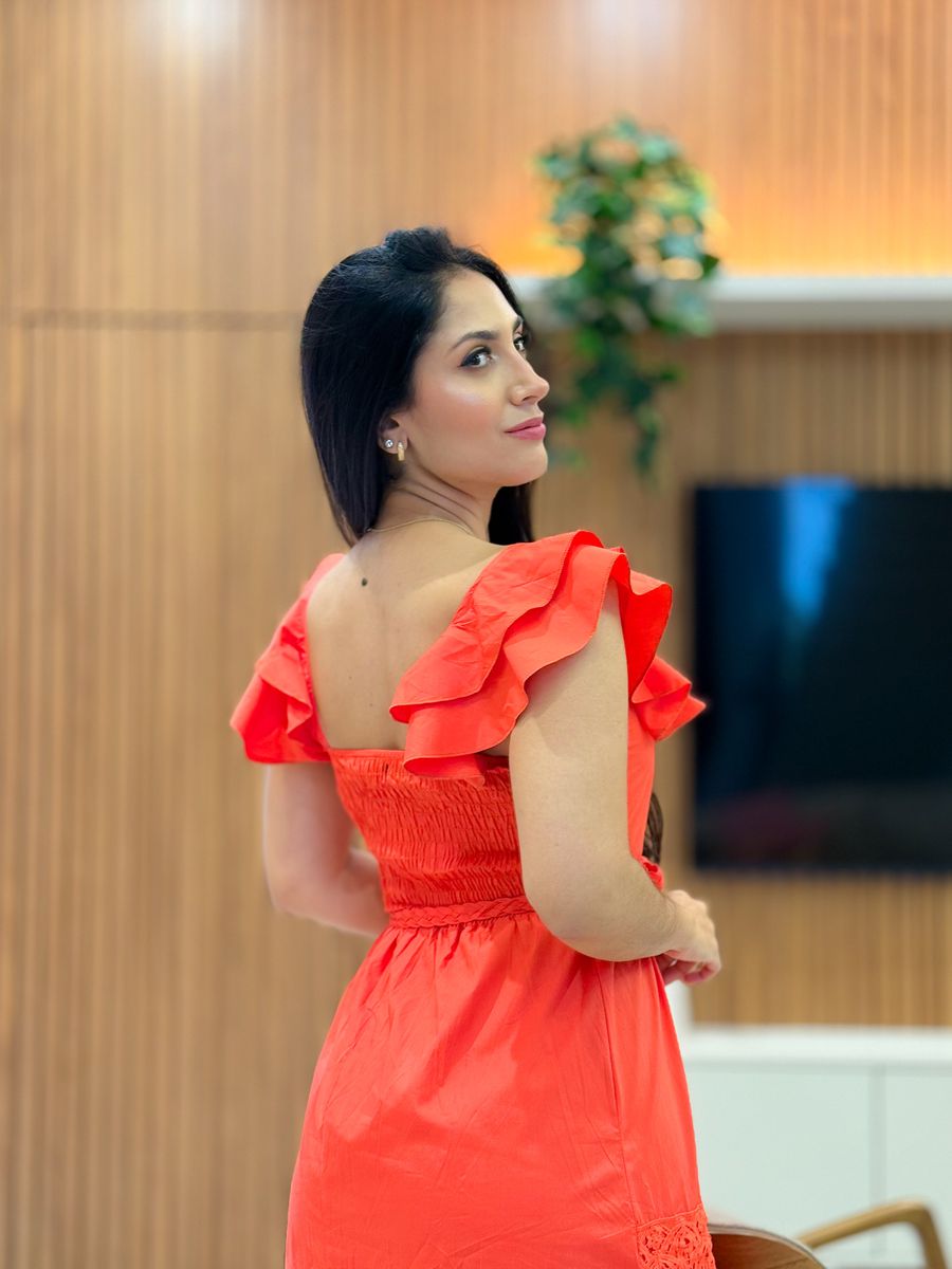Vestido Barbara Laranja
