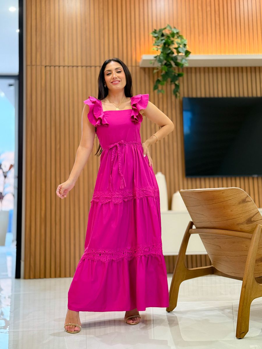 Vestido Barbara Fucsia