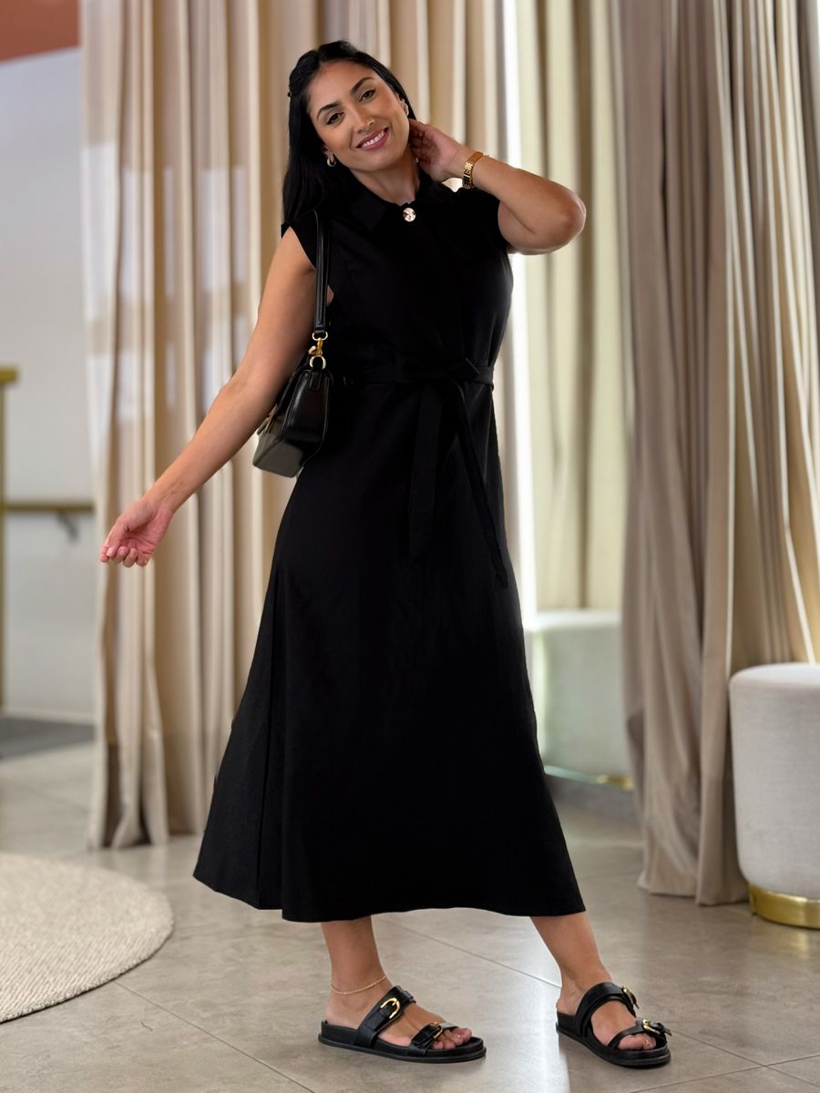 Vestido Margo Preto