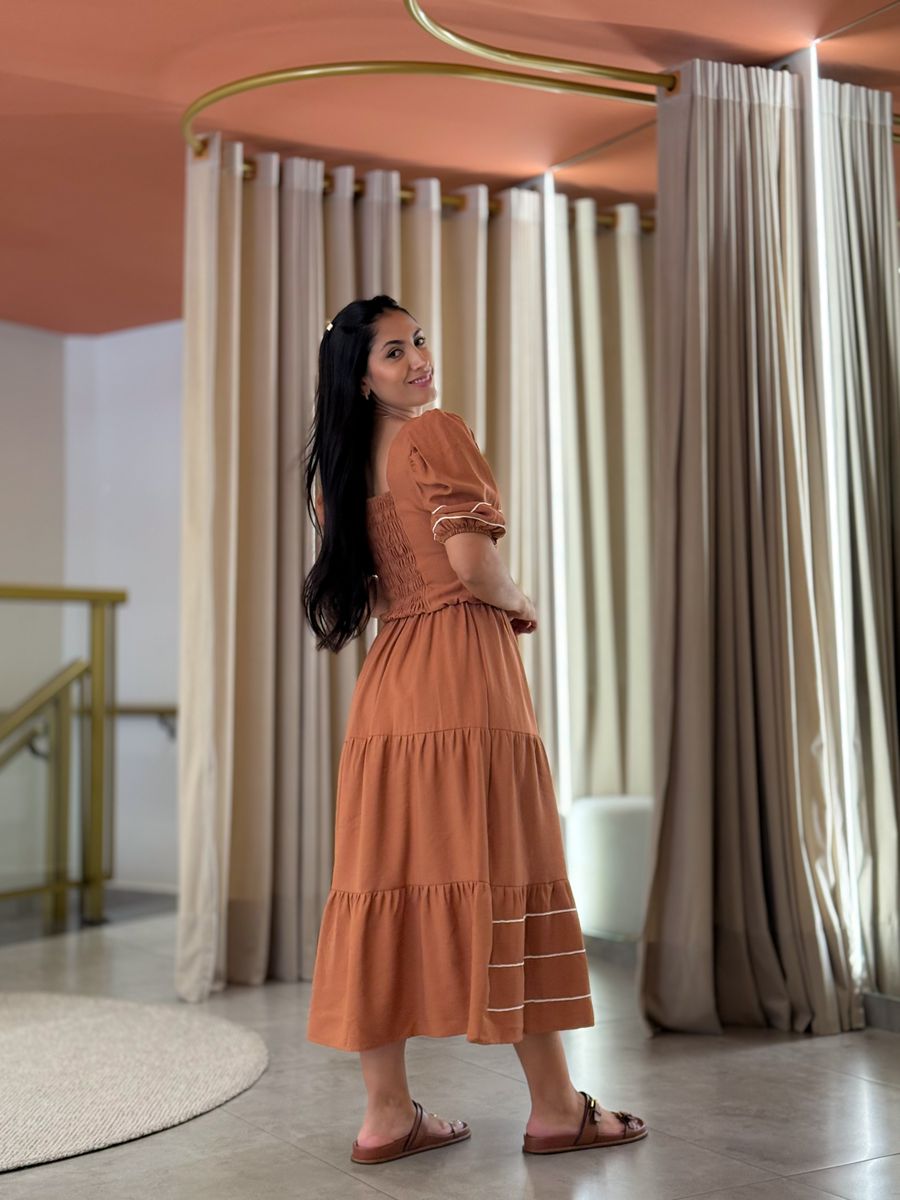 Vestido Carla Caramelo