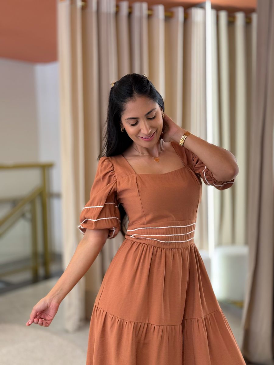 Vestido Carla Caramelo