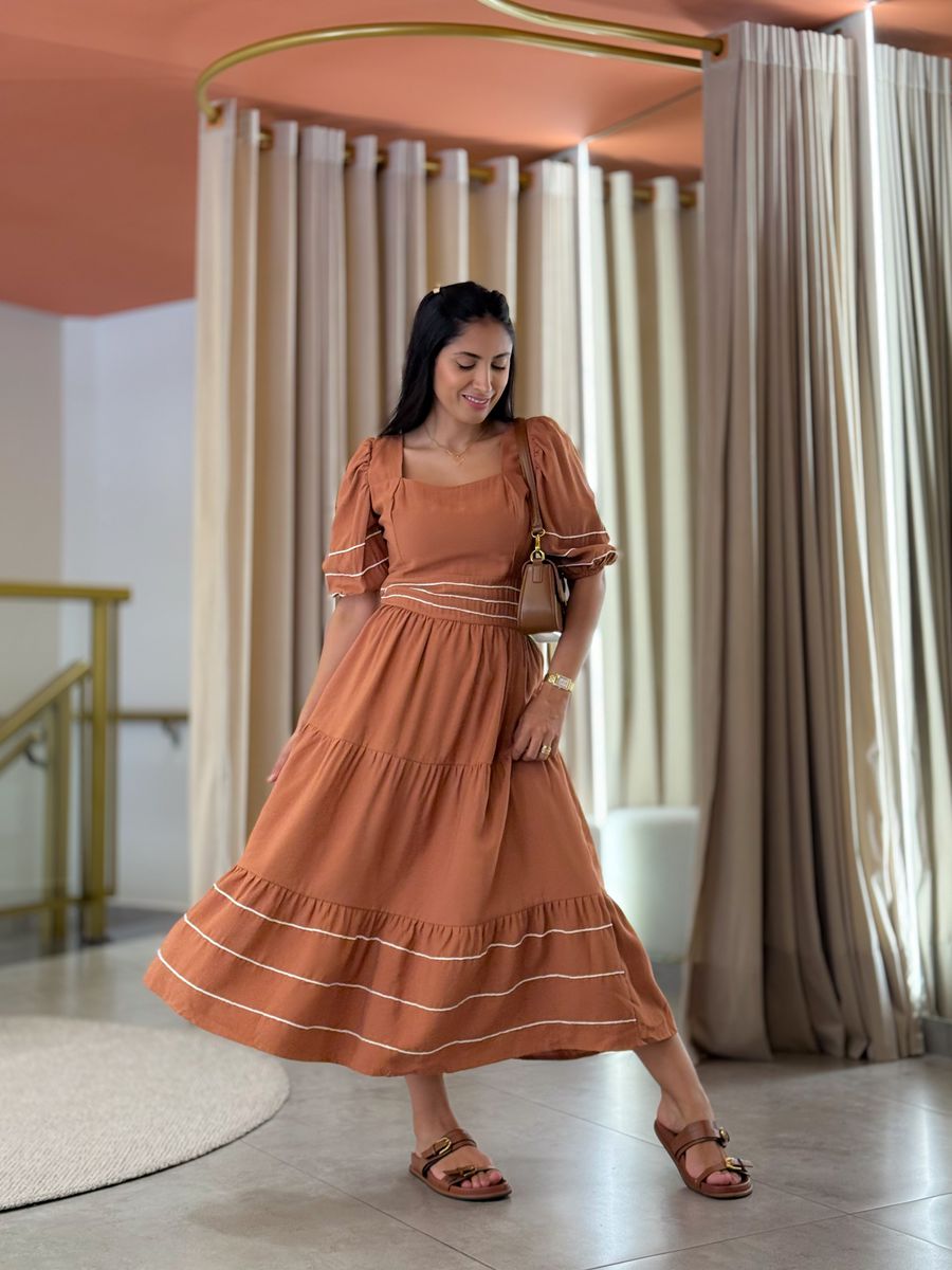 Vestido Carla Caramelo