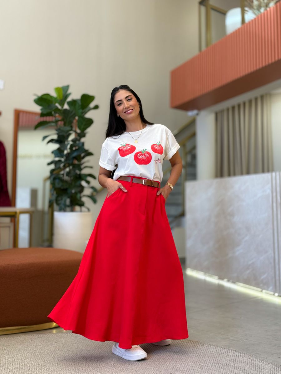 Saia Valentina Vermelho