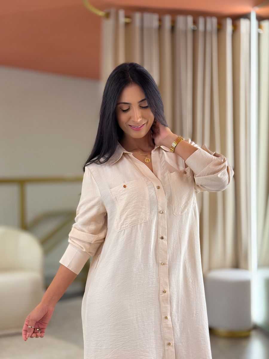 Vestido Cristina Areia