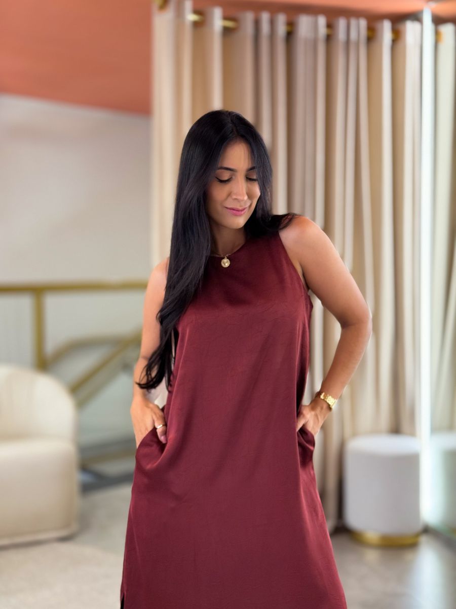 Vestido Ruby Vinho