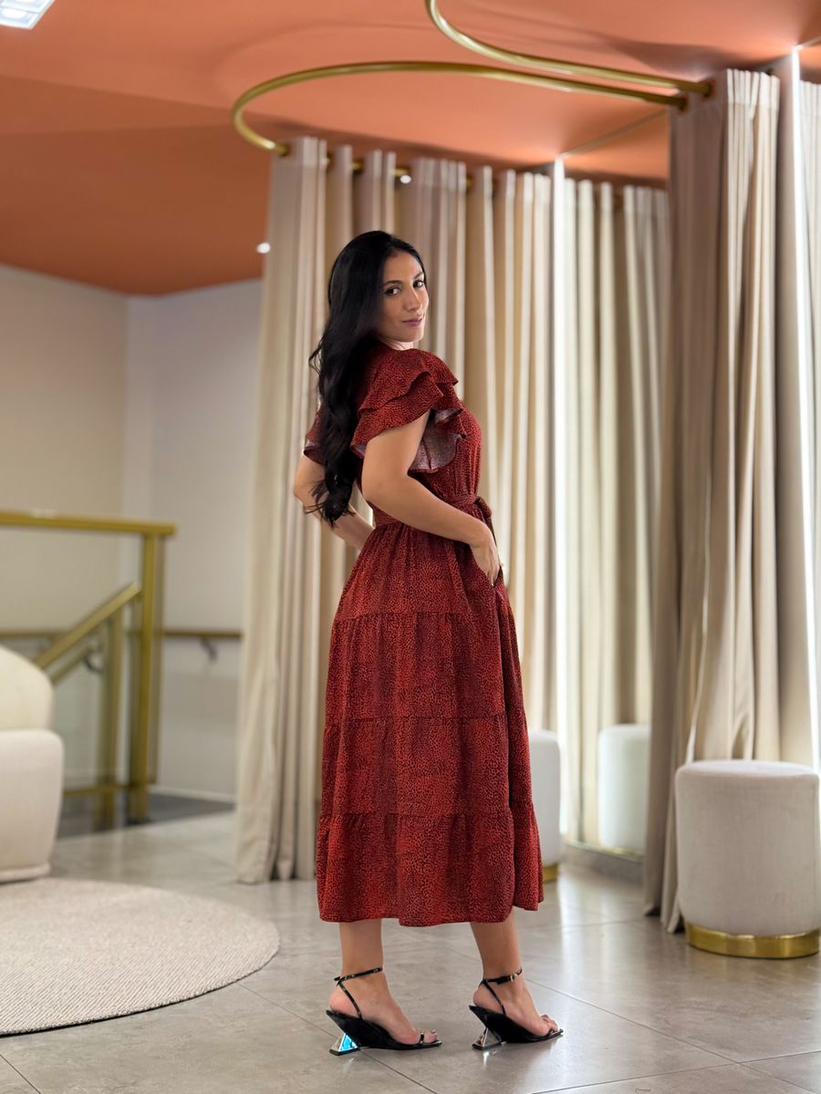 Vestido Melina Telha